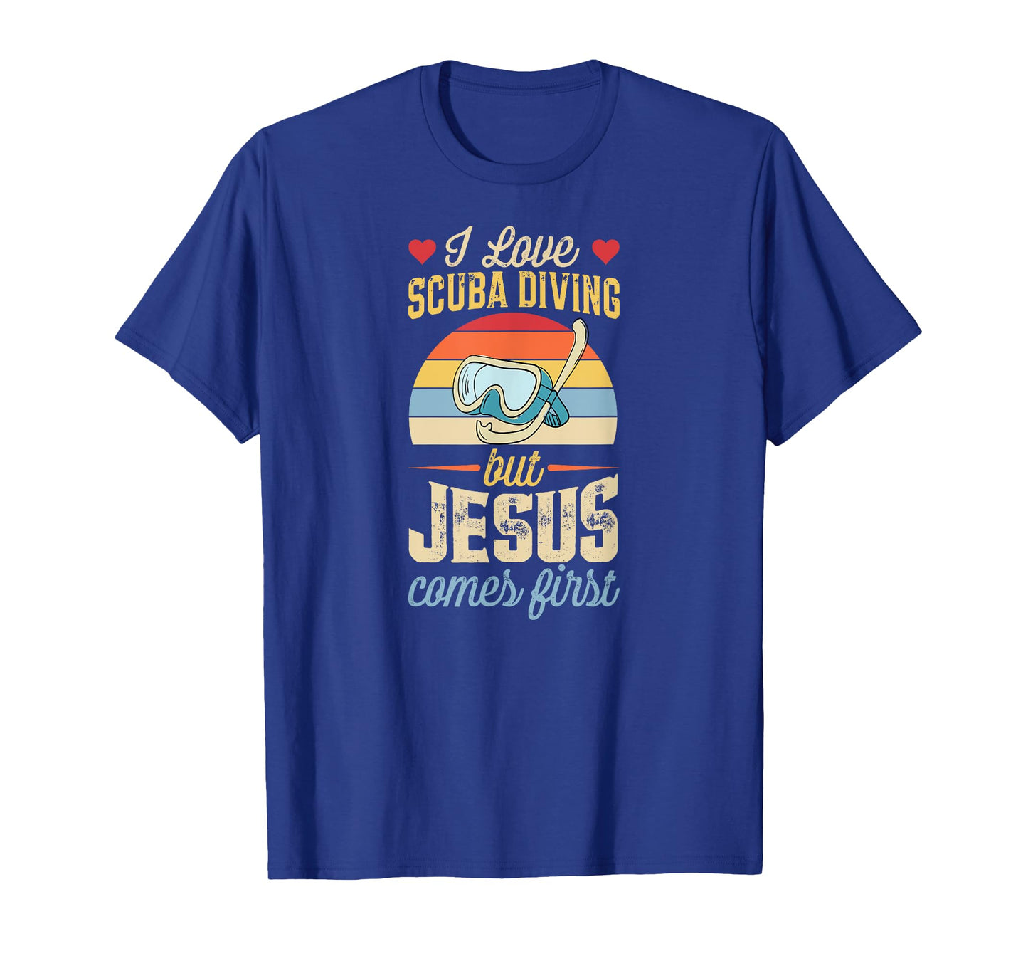 I Love Scuba Diving But Jesus Comes First Funny Christian T-Shirt