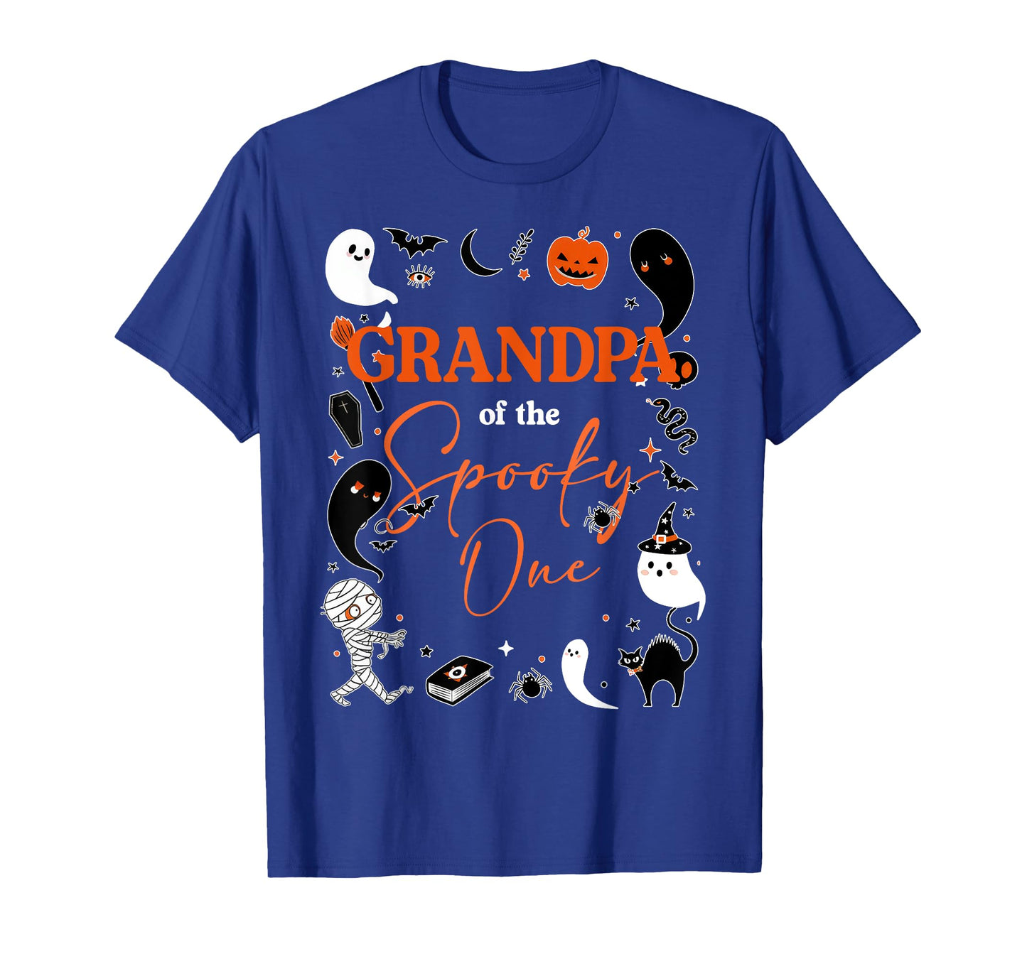 Grandpa of The Spooky One Girl First Birthday Pink Halloween T-Shirt
