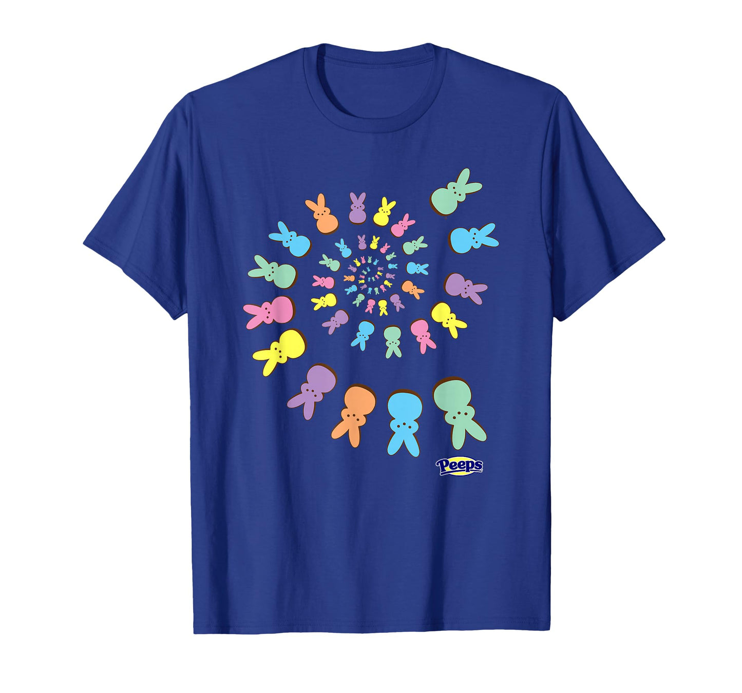 Peeps Easter Colorful Spiral Of Sugary Bunnies T-Shirt