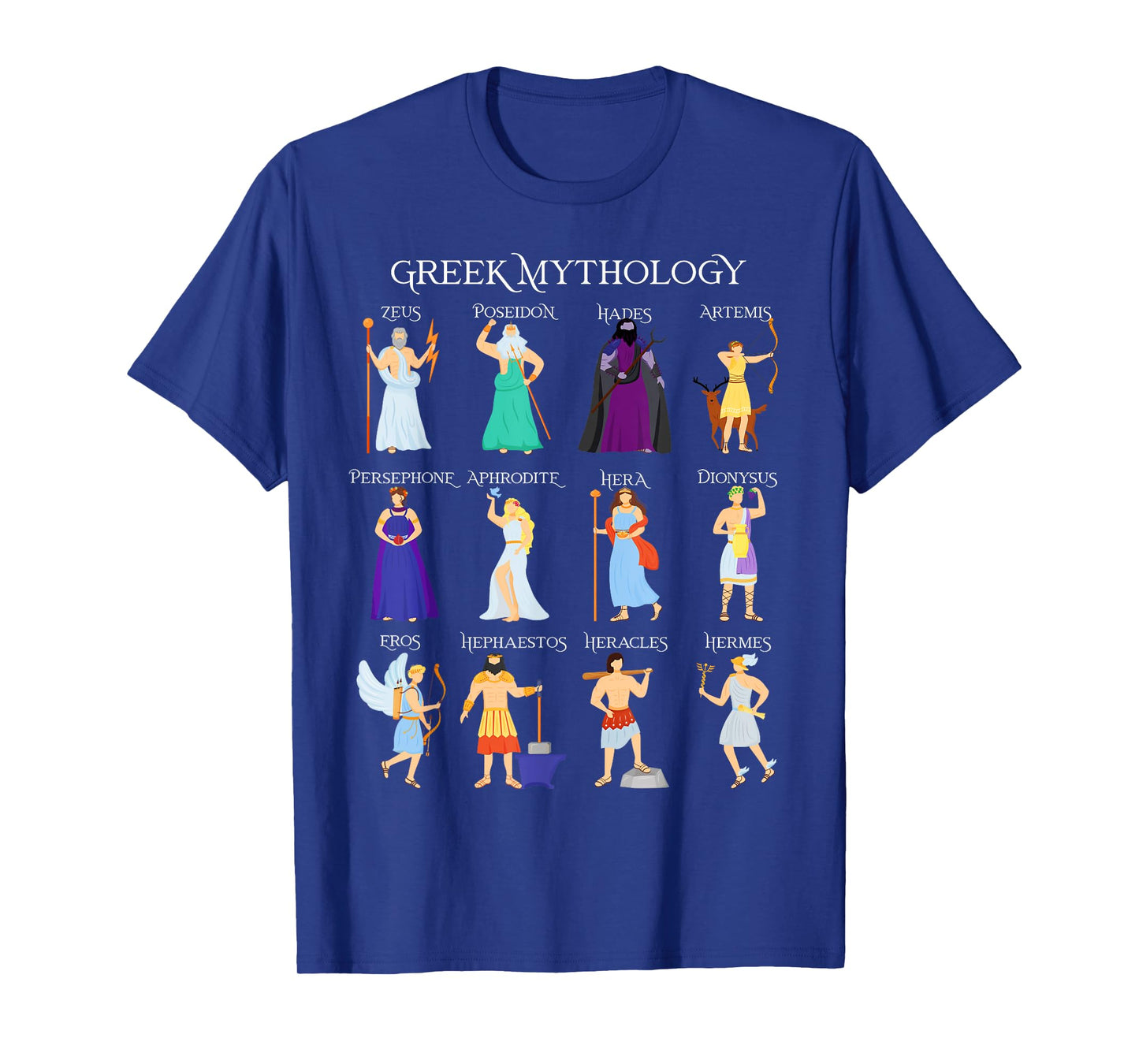 Greek Mythology Gods and Goddesses Greece Ancient Literature T-Shirt