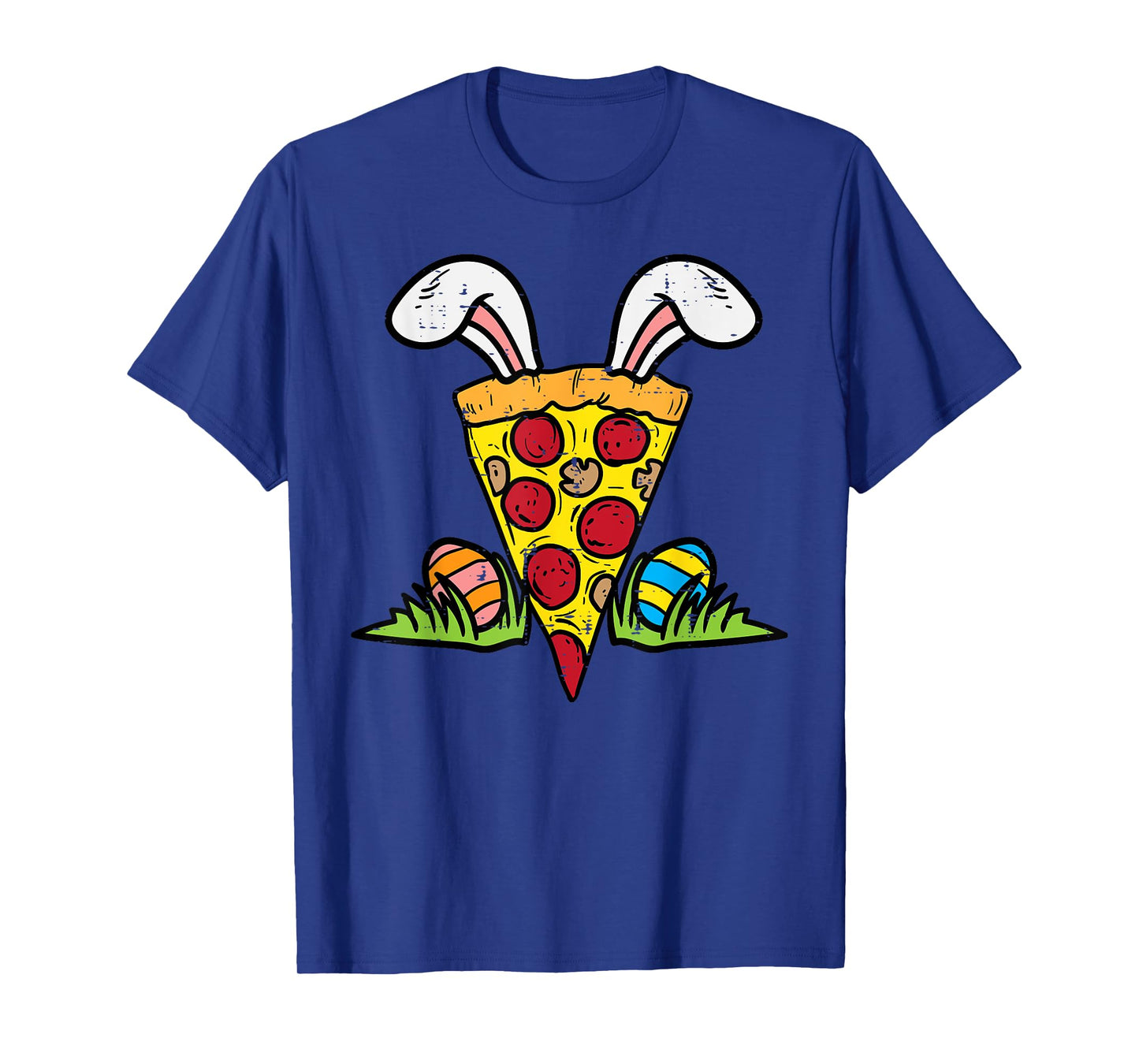 Easter Pizza Slice Bunny Ears Funny Snack Food Lover Foodie T-Shirt