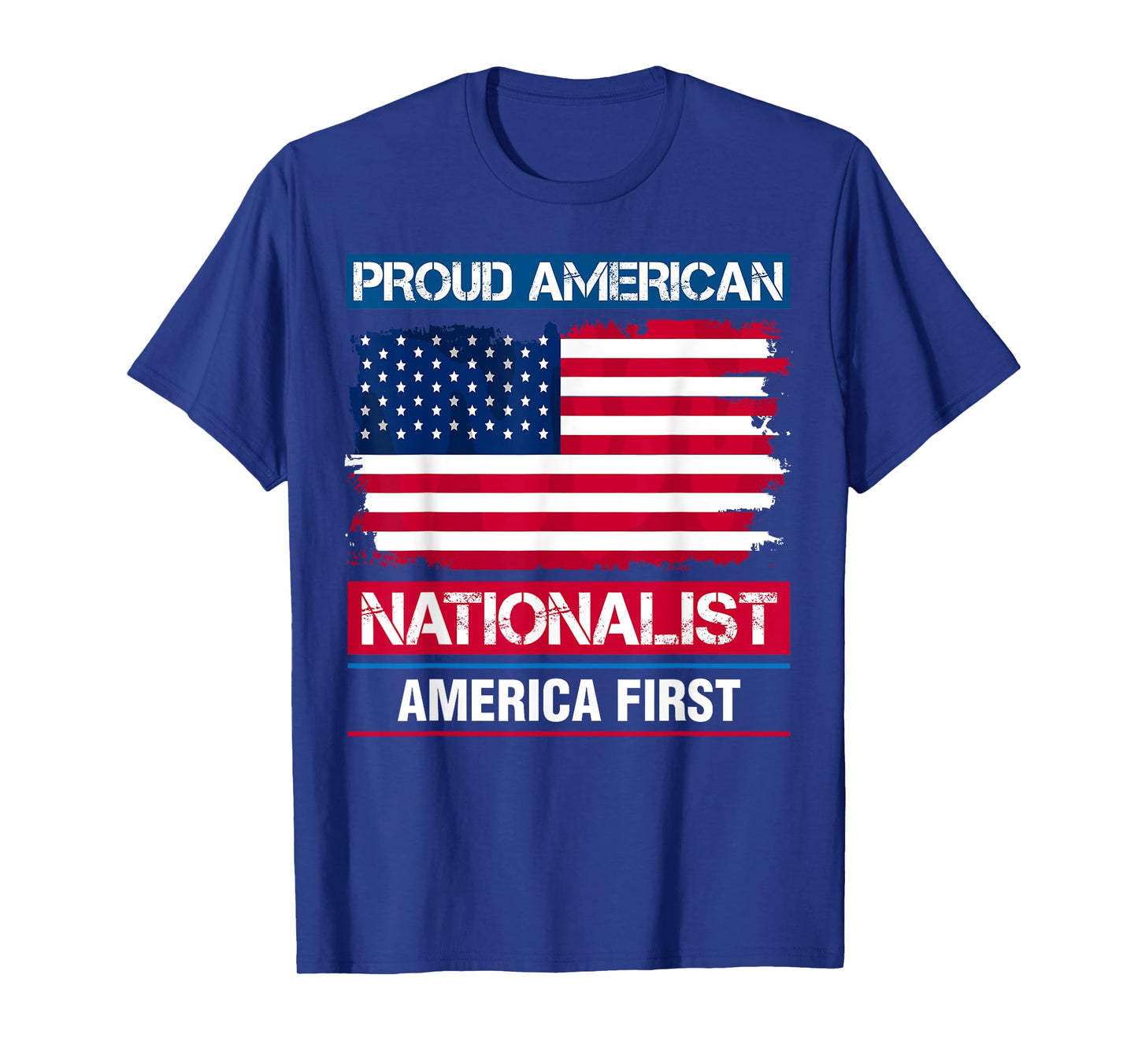 American Nationalist America First Proud USA Flag T-Shirt for Women Men