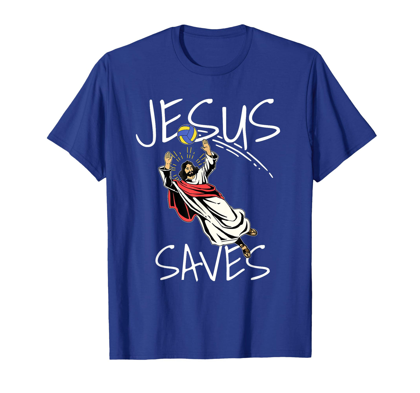Funny Jesus Saves Volleyball Gift Volleyball Team T-Shirt