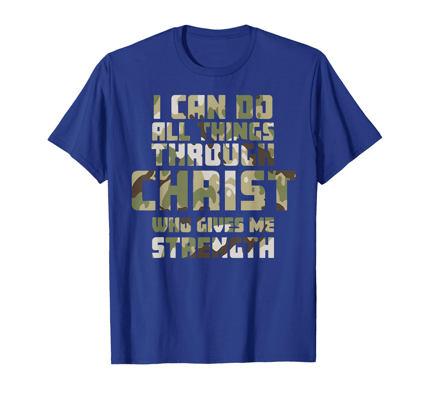 Retro I Can Do All Thing Thought Christ Redleg Camo T-Shirt