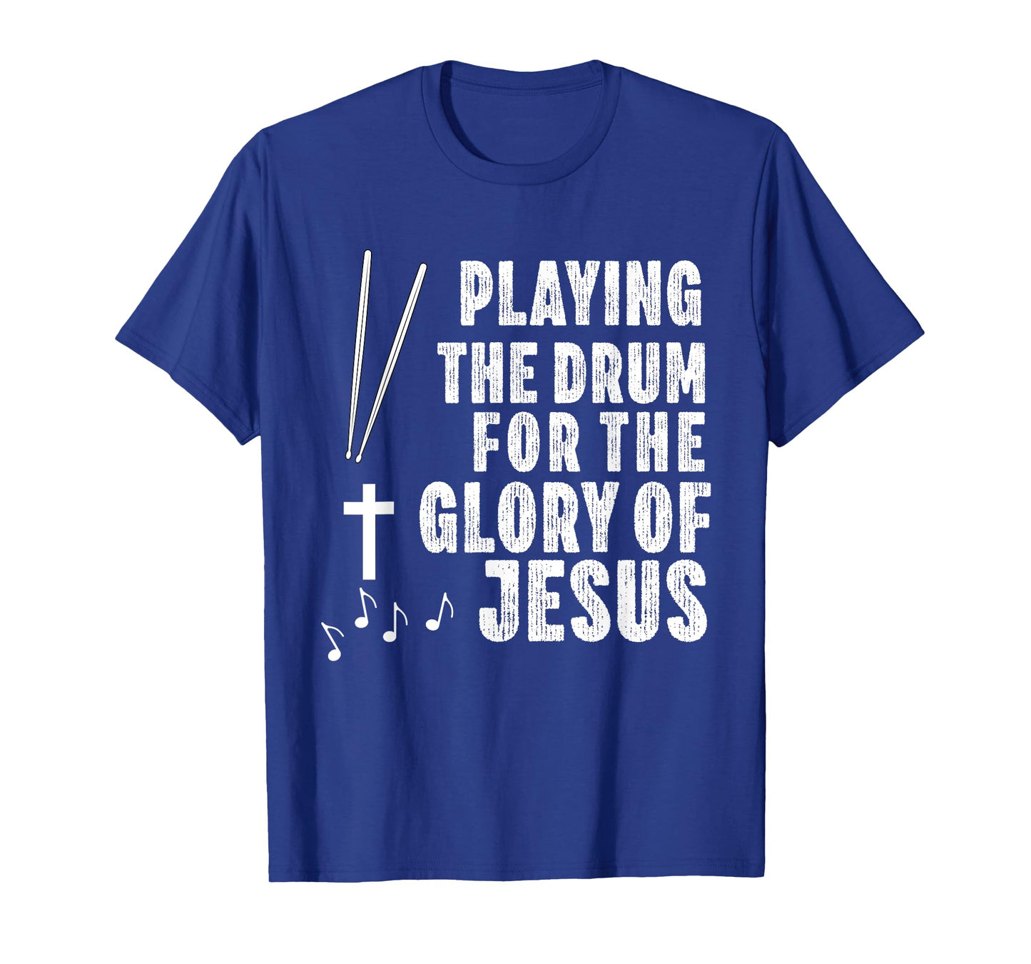Christian Drummer Drum Player Stick Men Jesus Worship Music T-Shirt