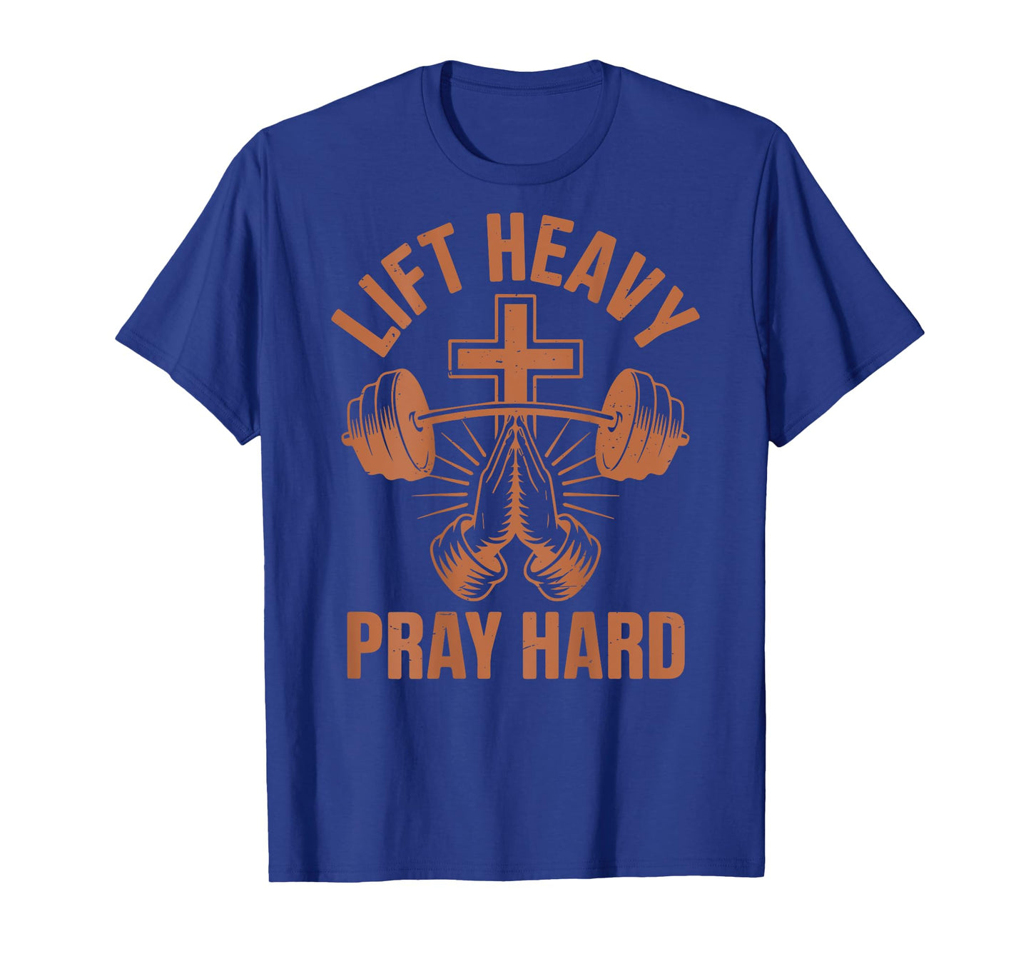 Men's Gym Daddy Christian Workout Lift Heavy Pray Hard Women T-Shirt