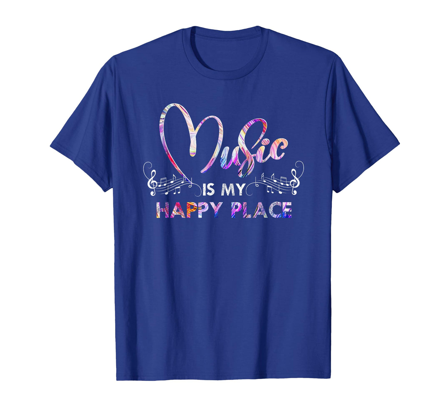 Music Is My Happy Place Inspiring Music Novelty Gifts T-Shirt