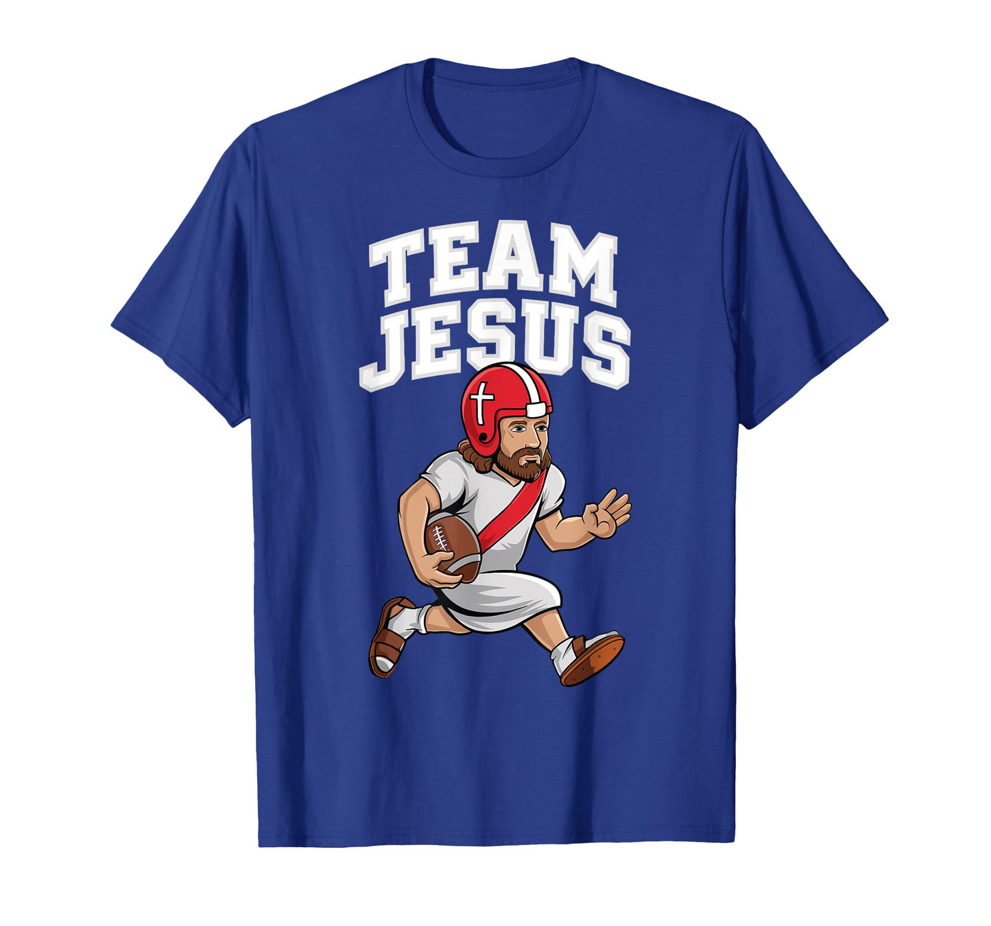 Team Jesus Football Scripture Faith Hope Game Touchdown God T-Shirt