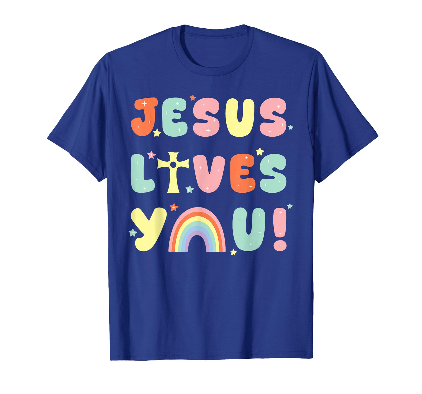 Jesus Loves You Christian Faith Groovy T-Shirt