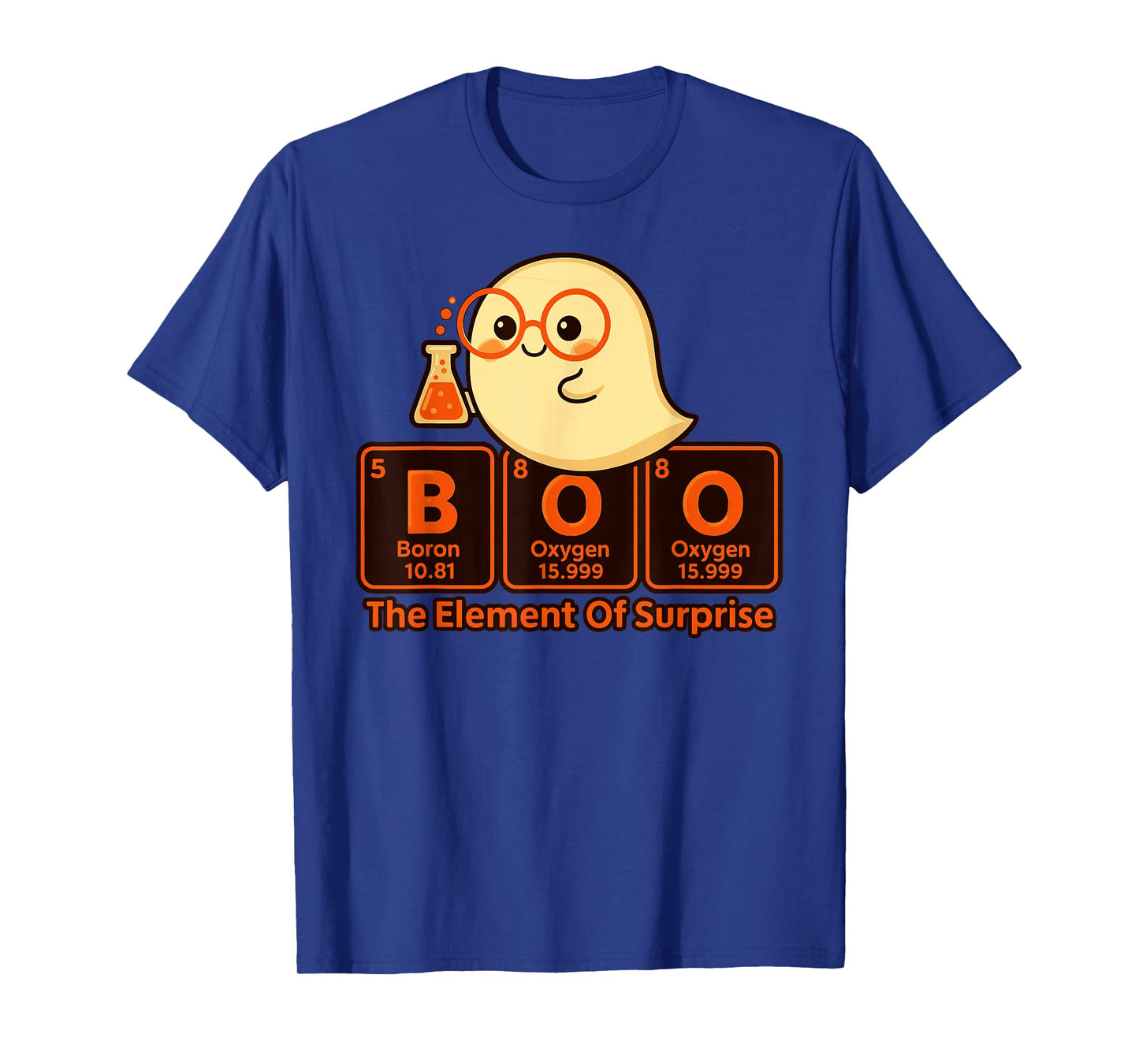 Chemistry Boo The Element of Surprise Cute Chemist Halloween T-Shirt