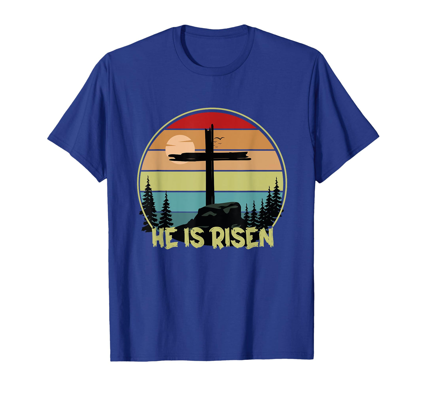 He is Risen Retro Vintage Happy Easter T-Shirt