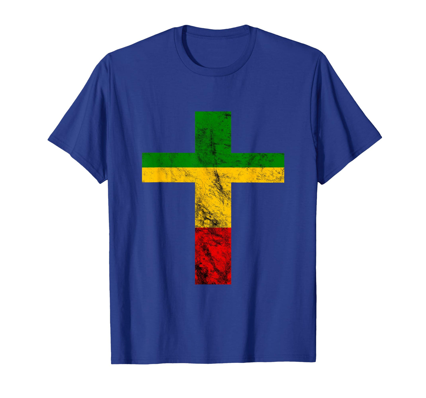 Rasta Reggae Jesus Cross Faith Rastafari Roots Reggae Lover T-Shirt