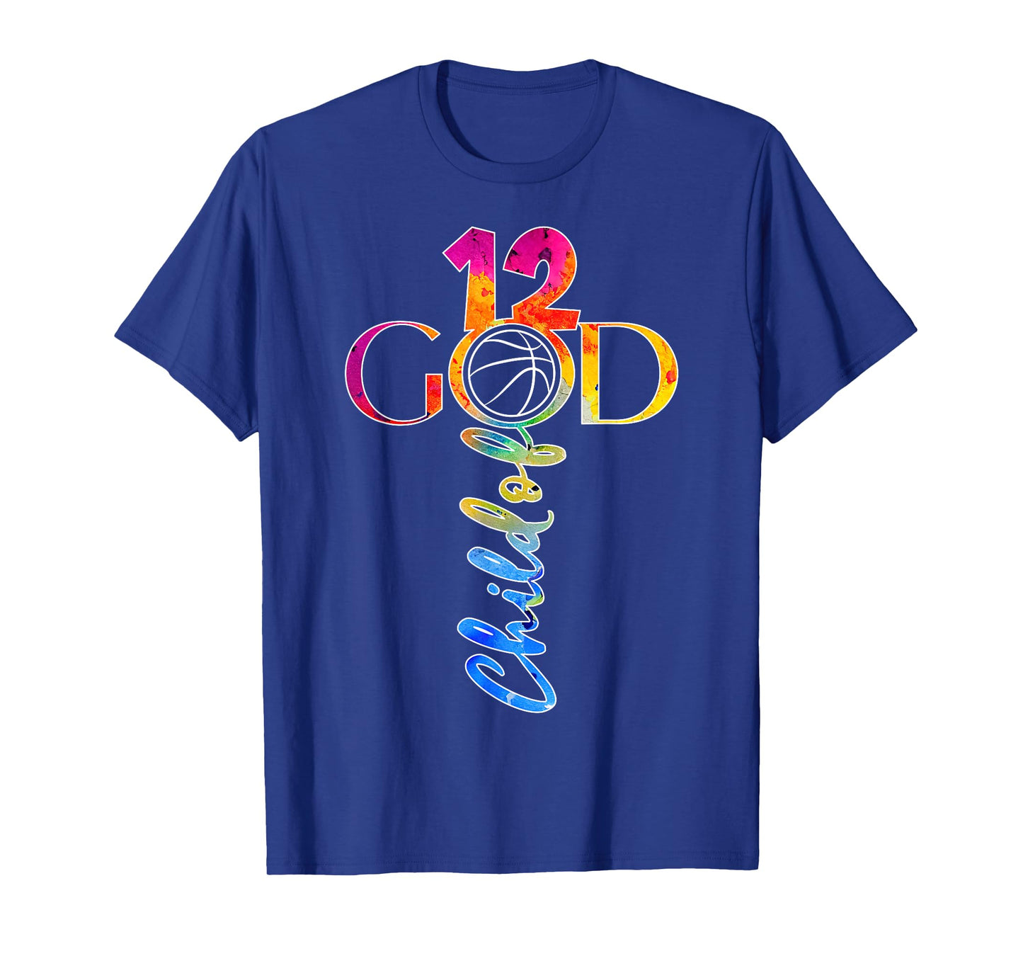 JESUS 12 YEARS CHILD OF GOD BASKETBALL 12TH BIRTHDAY T-Shirt
