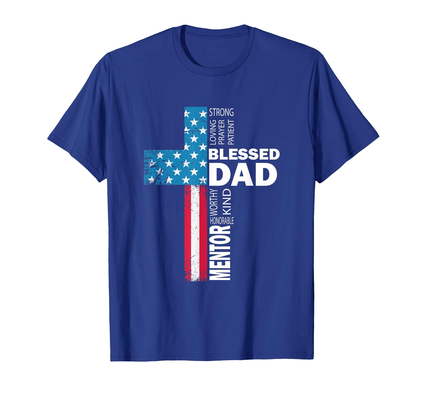 Christian Blessed Dad Cross fathers day T-Shirt