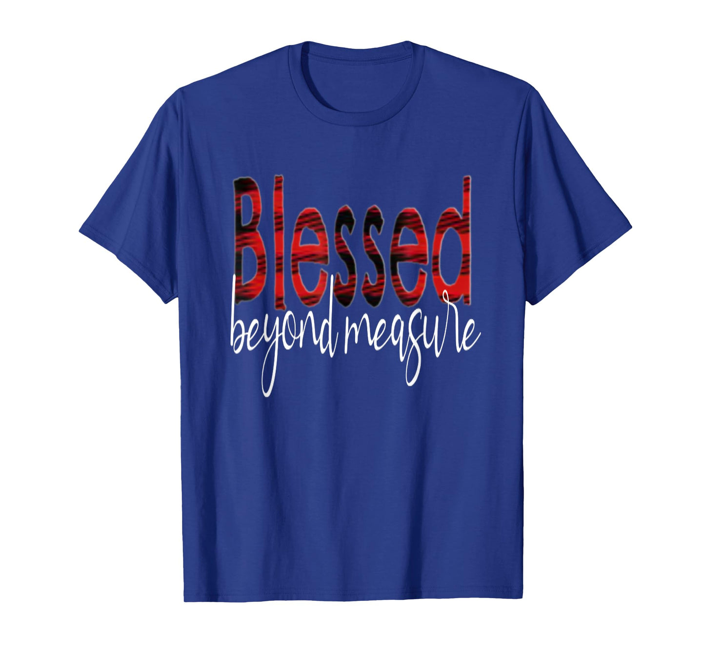 Blessed Beyond Measure Buffalo Plaid T-Shirt