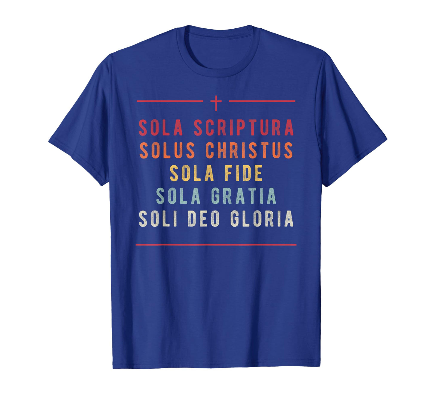 Five Solas of the Reformation Protestant Luther Christian T-Shirt