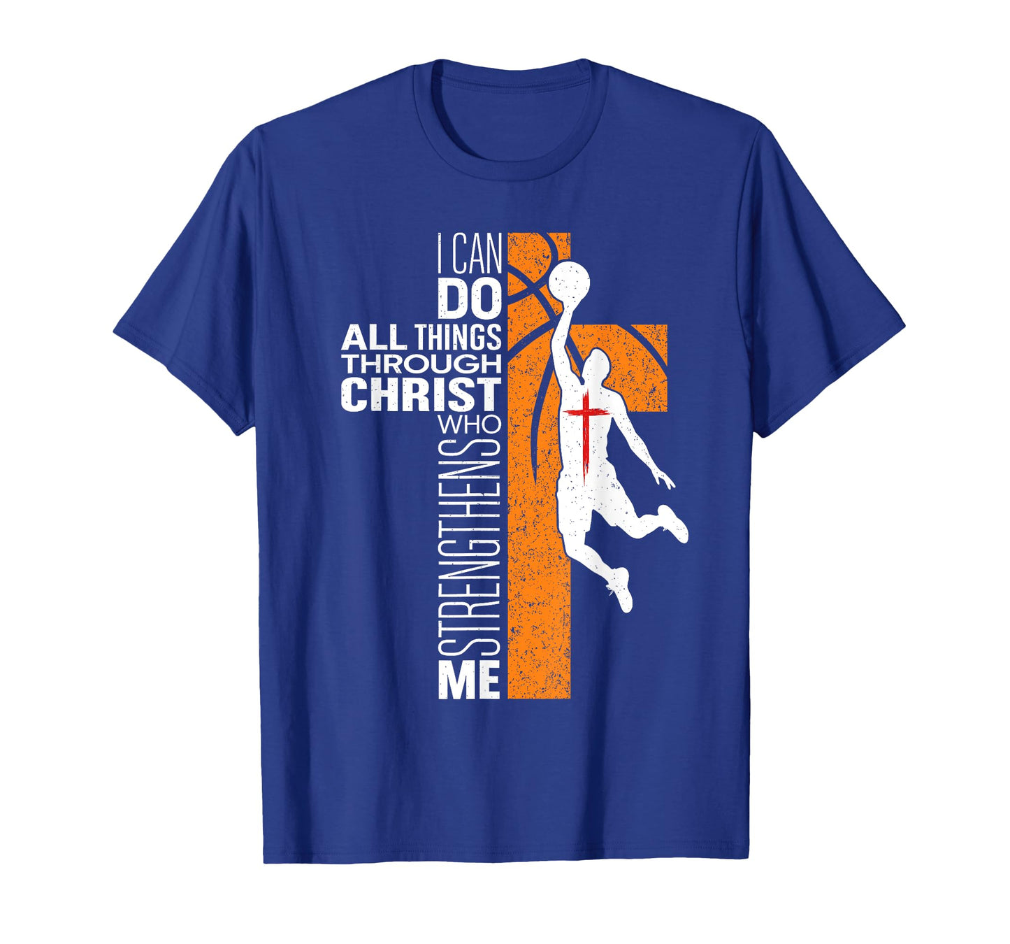Philippians 4:13 Christian Basketball Religious Bible Verse T-Shirt