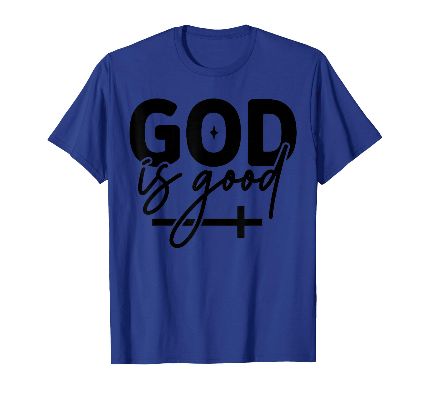 Retro God is Good Christian - Religious Gospel Faith Cross T-Shirt