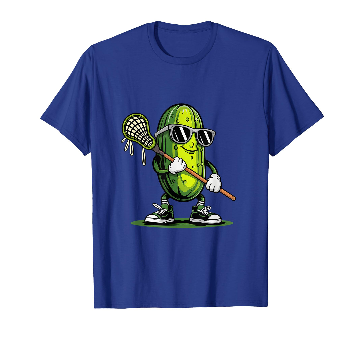 Pickle Playing Lacrosse Funny Sports For Boys Men Women T-Shirt