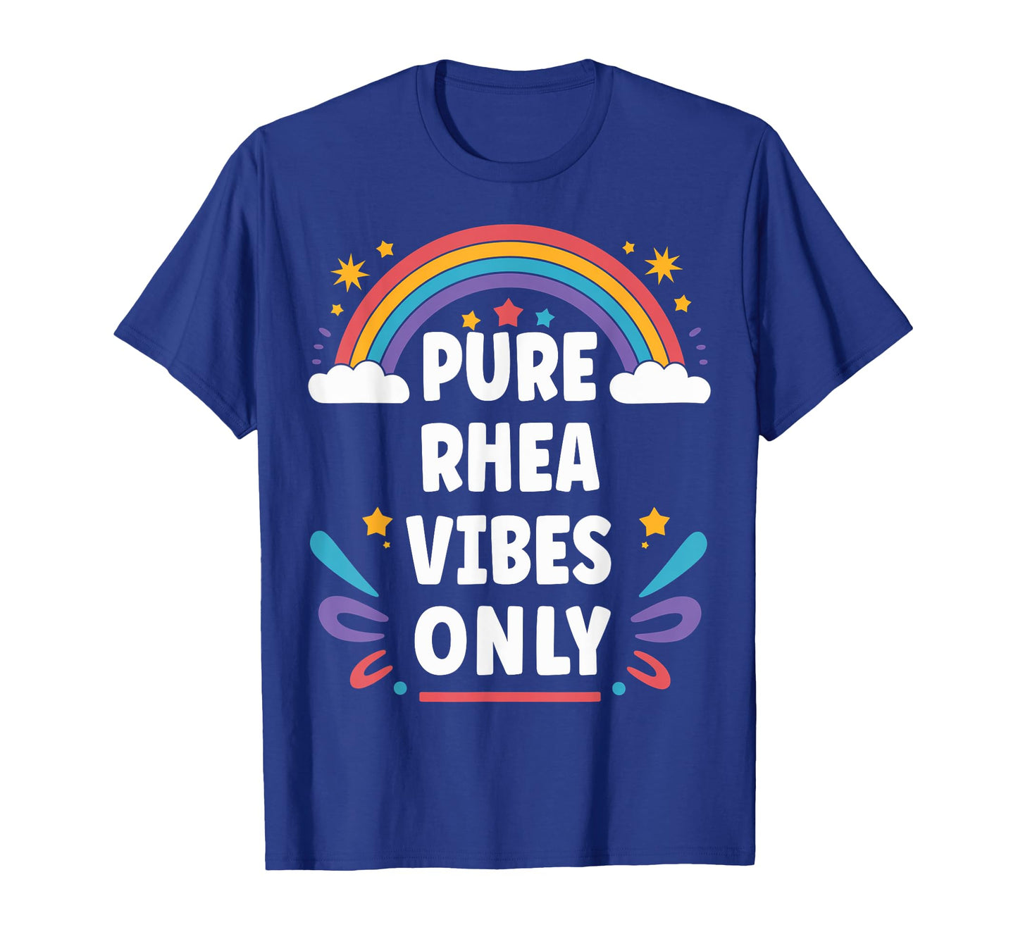 RHEA Vibes Only Cute Retro Girls RHEA Name T-Shirt