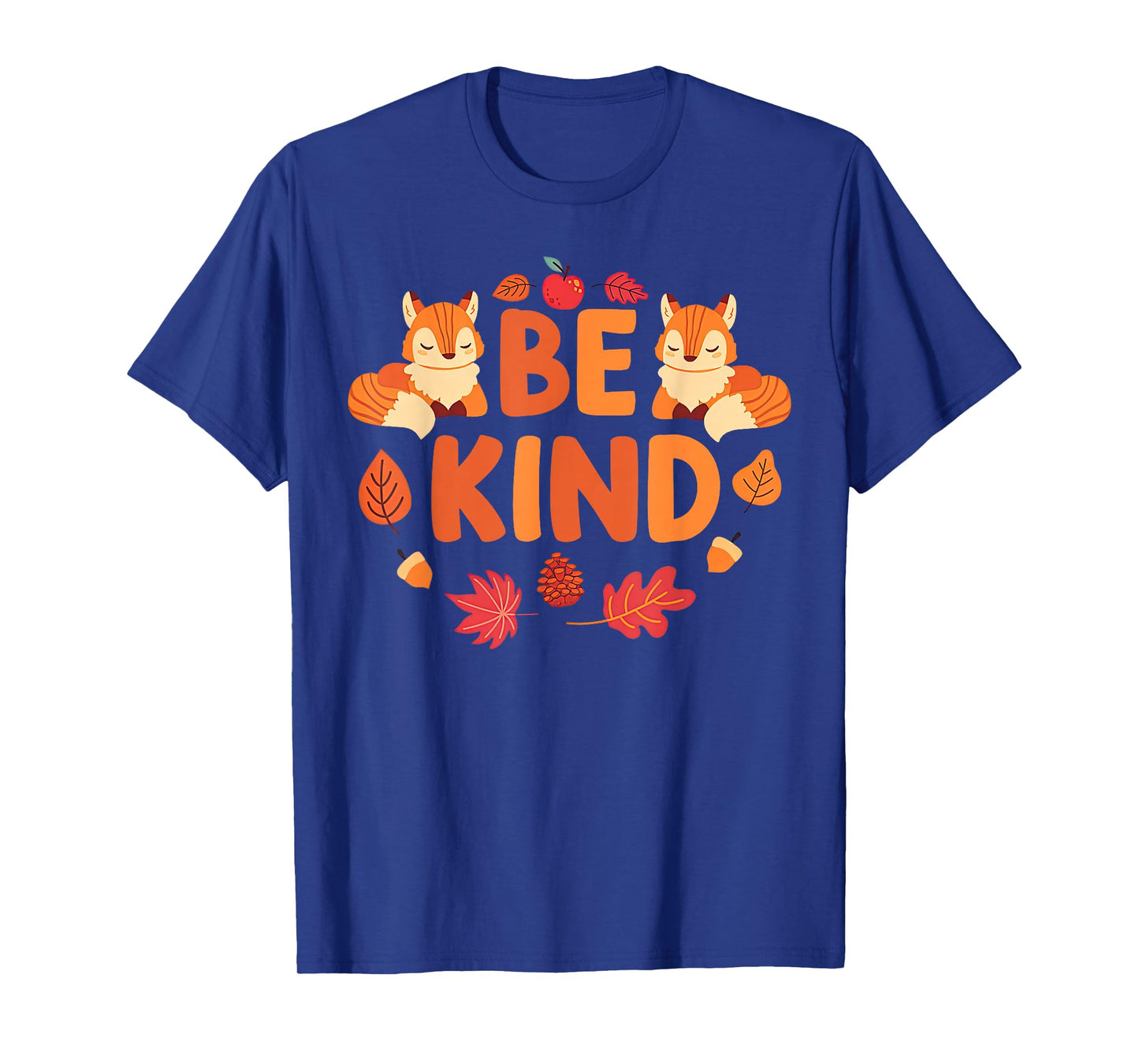 Fox Teacher Be Kind Positive Inspirational Kindness Fall T-Shirt