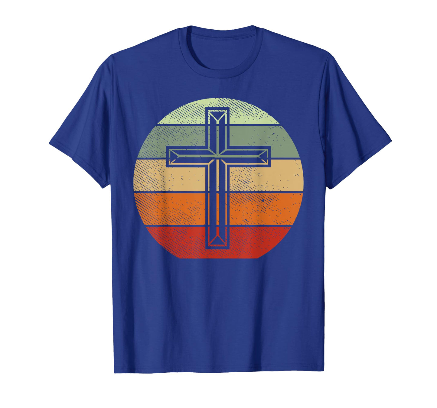 Jesus Retro Cross Christ God Faith Religious Christian Gift T-Shirt