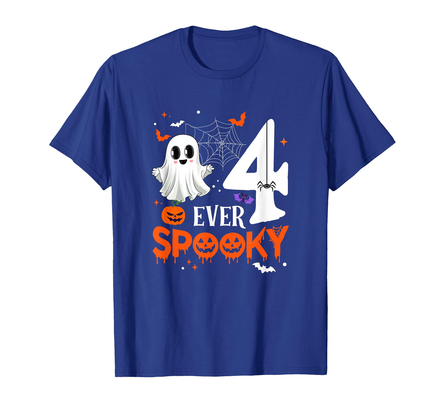 Four Ever Spooky Birthday Decorations Halloween 4Th Birthday T-Shirt