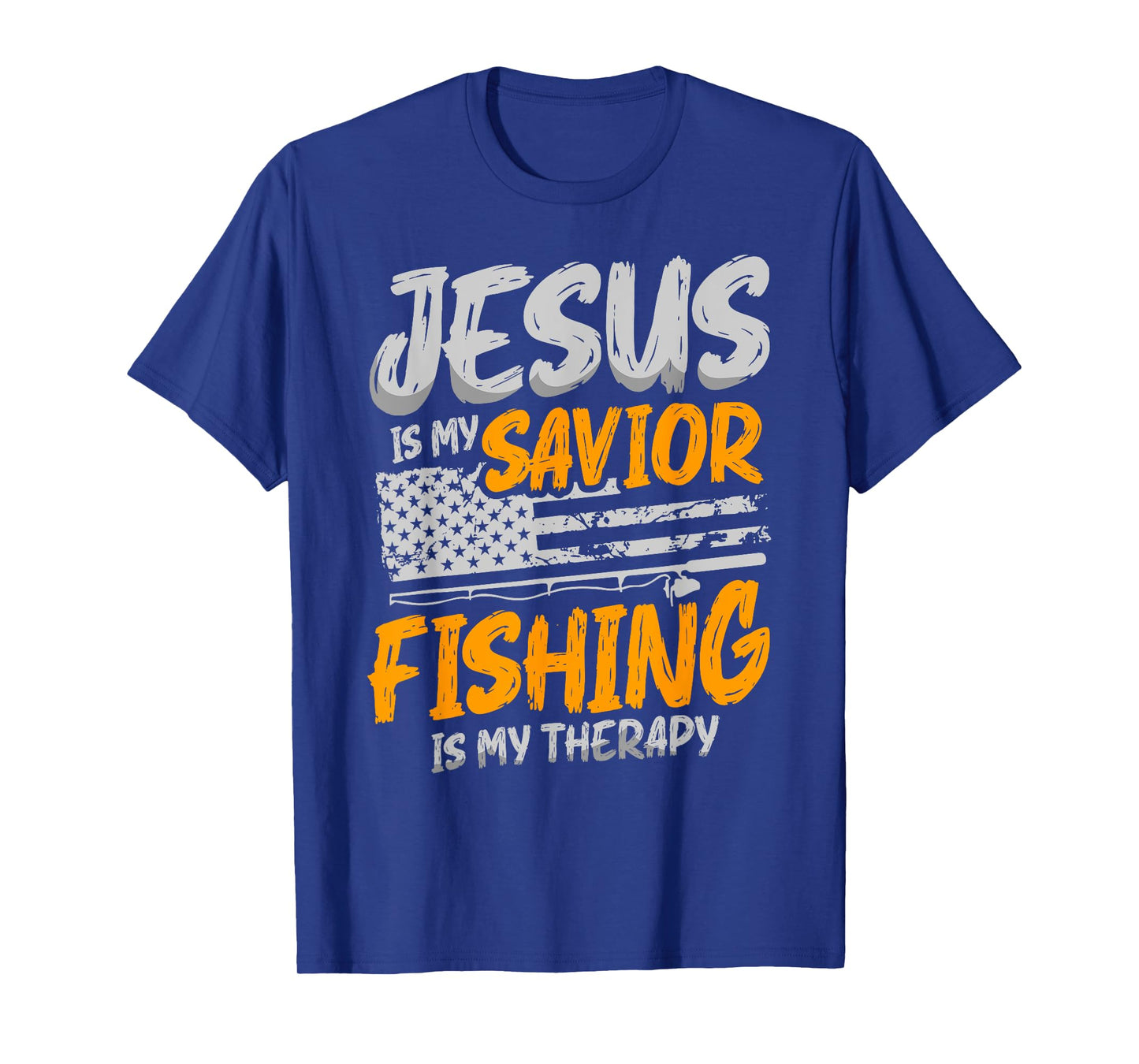 Jesus Is My Savior Fishing is My Therapy for a Fisherman T-Shirt