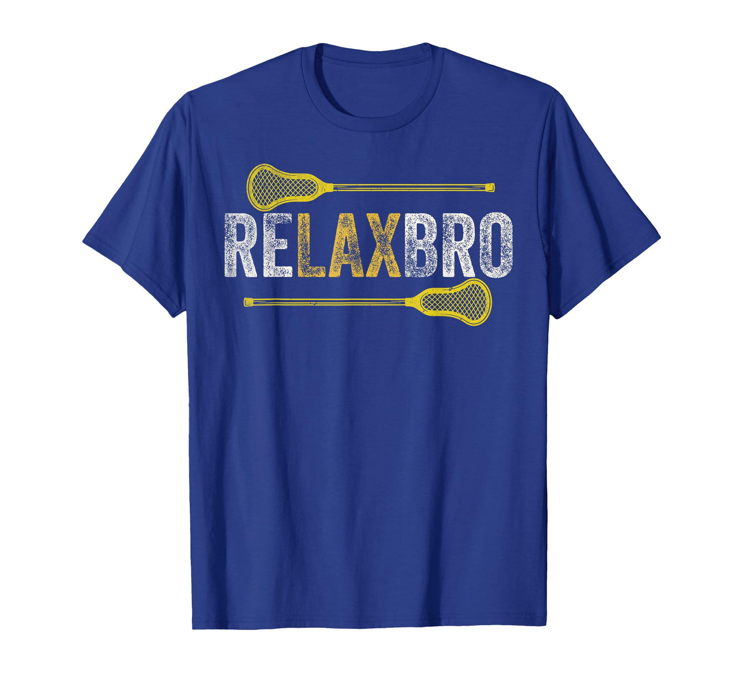 RELAX BRO Funny Lacrosse Player Lax Lover Joke Teen Boys Men T-Shirt