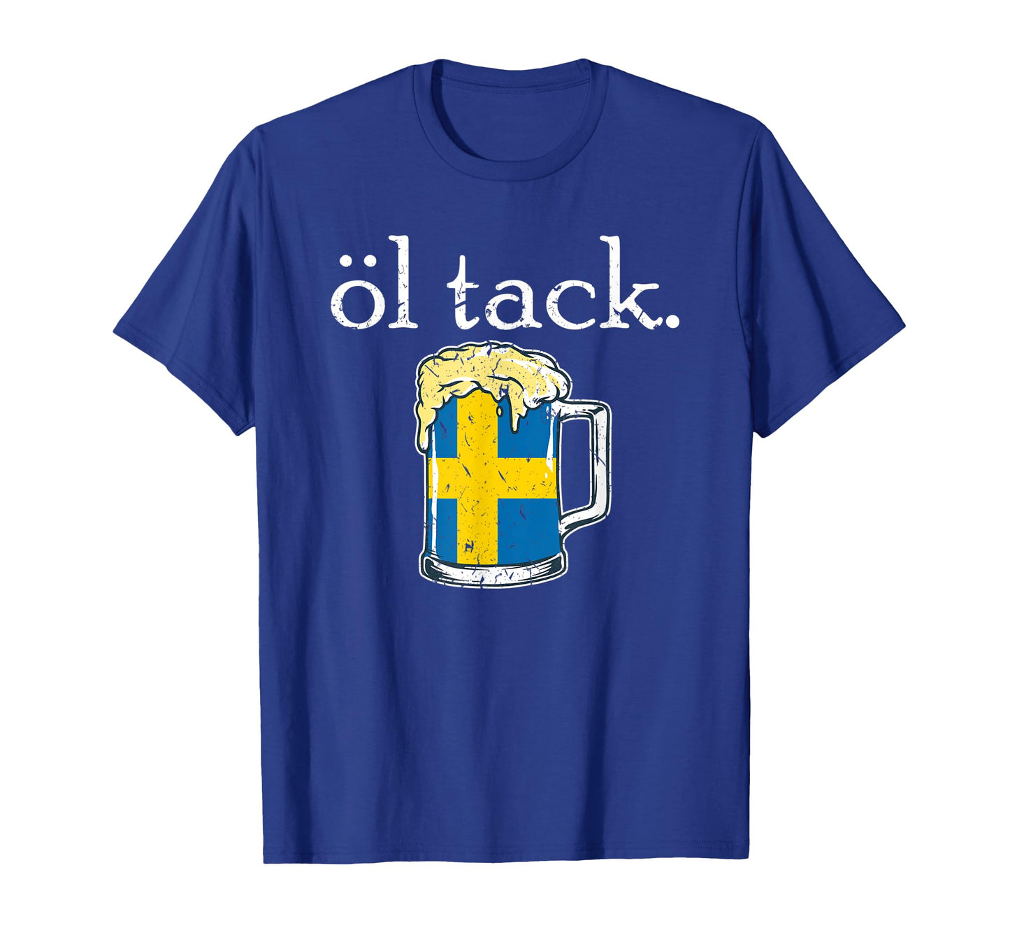 Sweden Beer Please Swedish Flag Öl Tack Travel Drinking T-Shirt