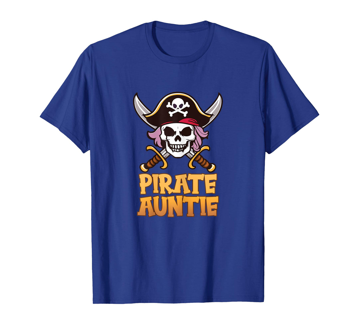 Pirate Auntie Funny Captain Matching Halloween Costume T-Shirt