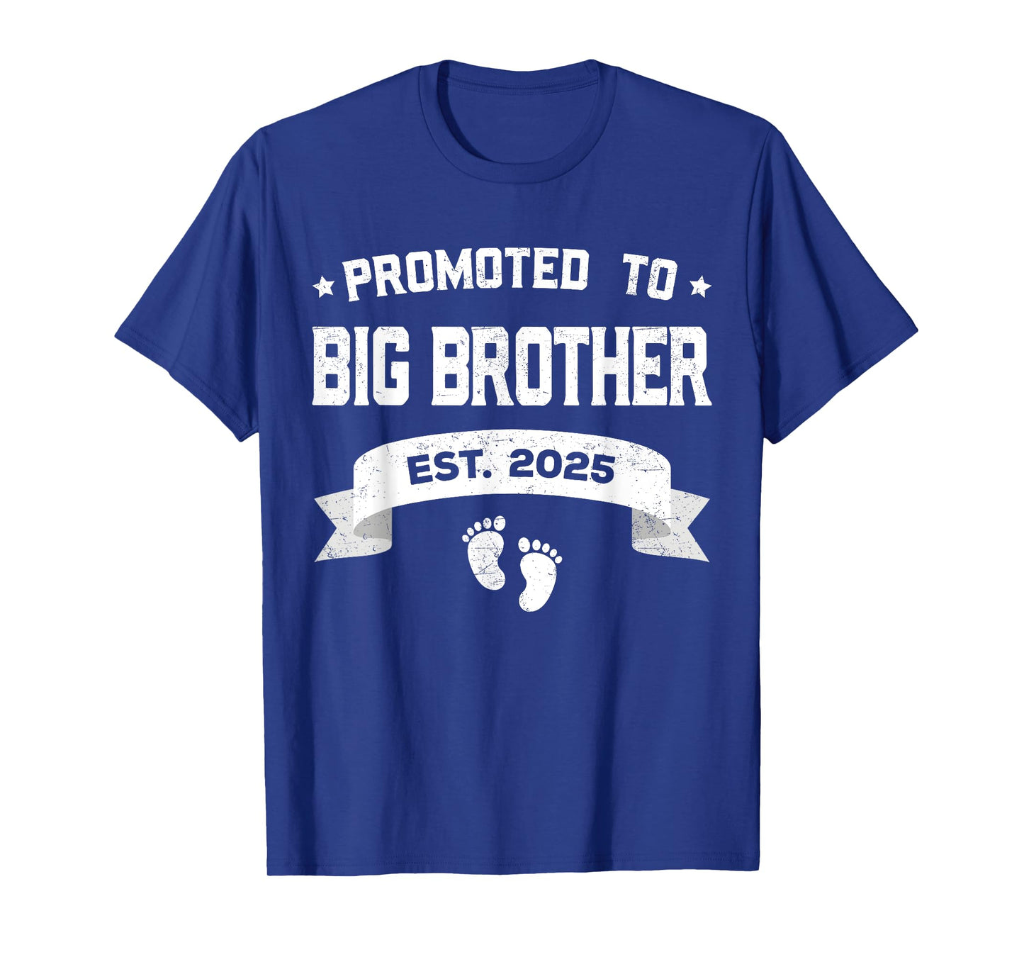 Promoted To Big Brother Est 2025 Retro Matching Family Quote T-Shirt