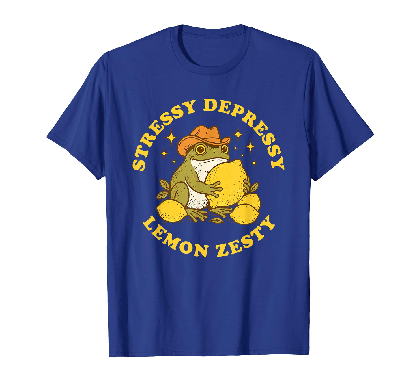 Stressy Depressy Lemon Zesty Funny Frog T-Shirt