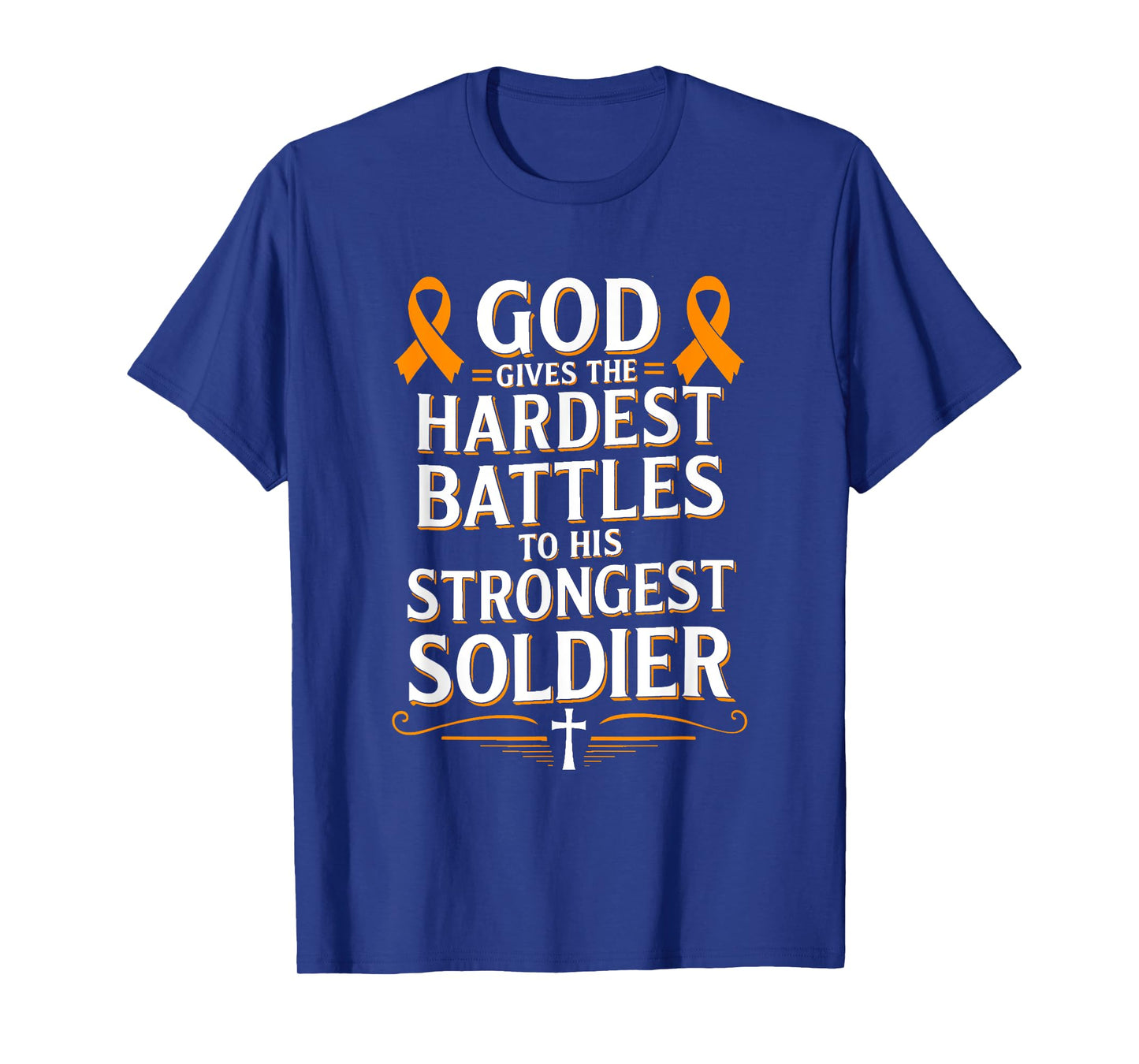 God Gives Hardest Battle Kidney Cancer Awareness T-Shirt