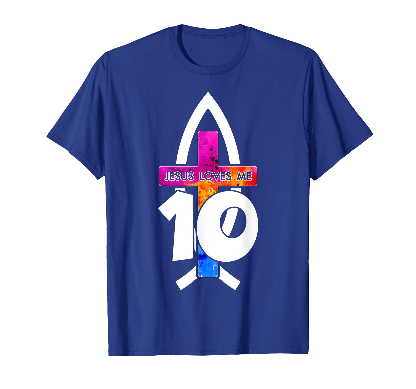 Jesus Loves ME 10 Religious 10 Years Jesus 10TH Birthday T-Shirt