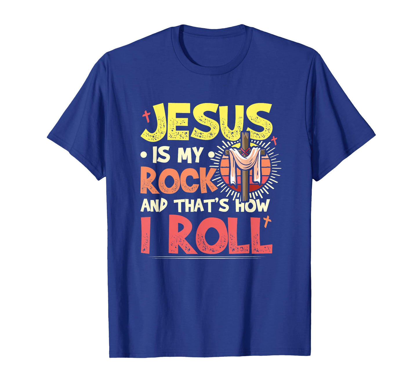 Jesus Is My Rock Bible Faith in God Religion Jesus T-Shirt