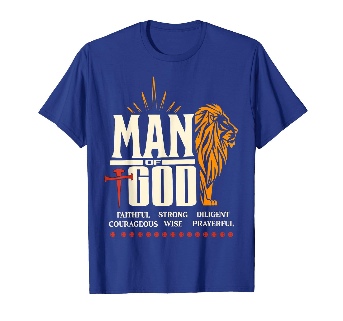Man of God Lion Christian T-Shirt