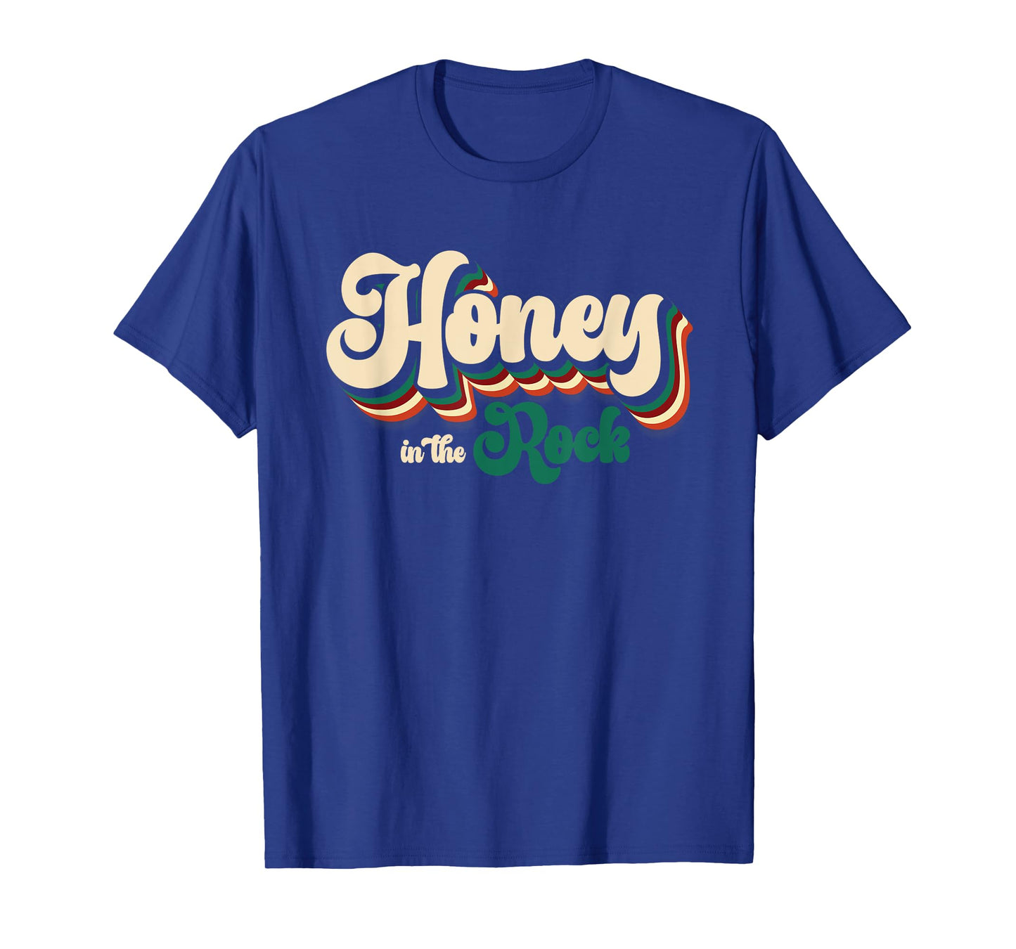 Honey In The a Rock Christian Faith Vintage Jesus Religion T-Shirt