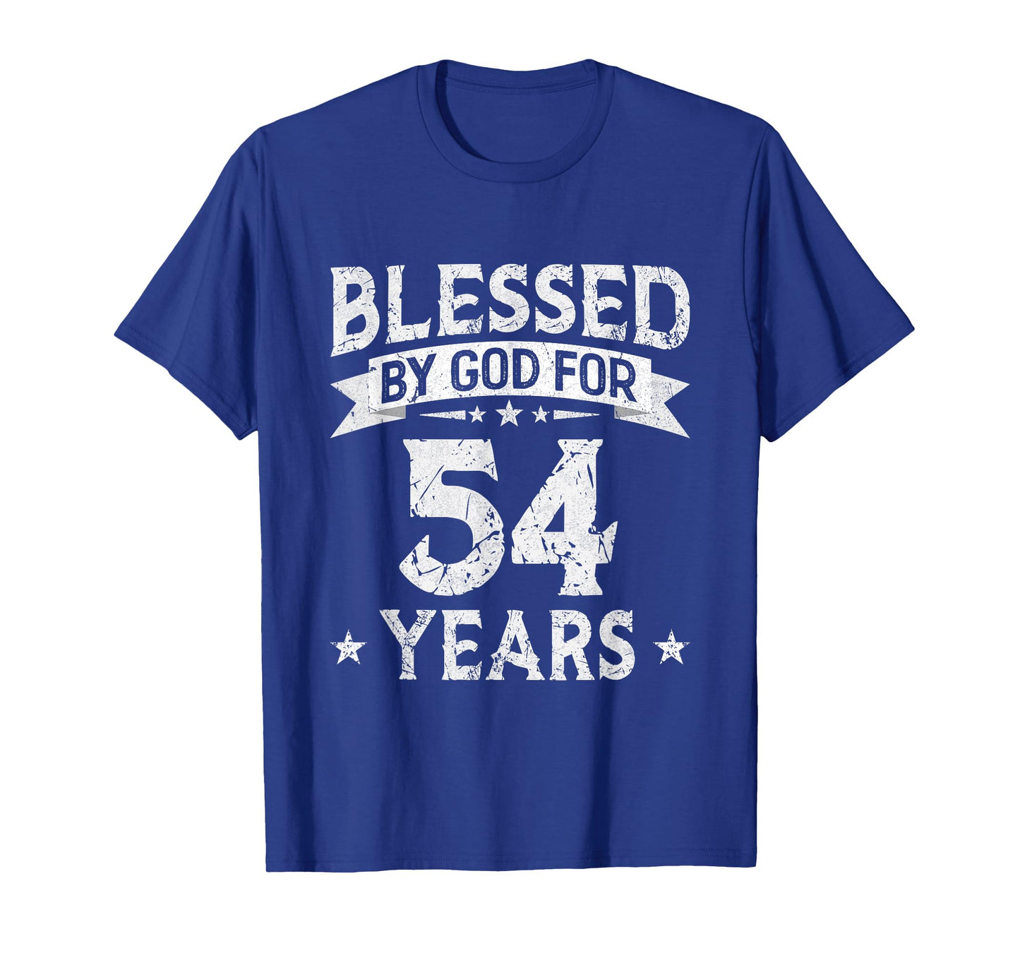 Blessed By God For 54 Years Old 54th Birthday Gifts For Men T-Shirt
