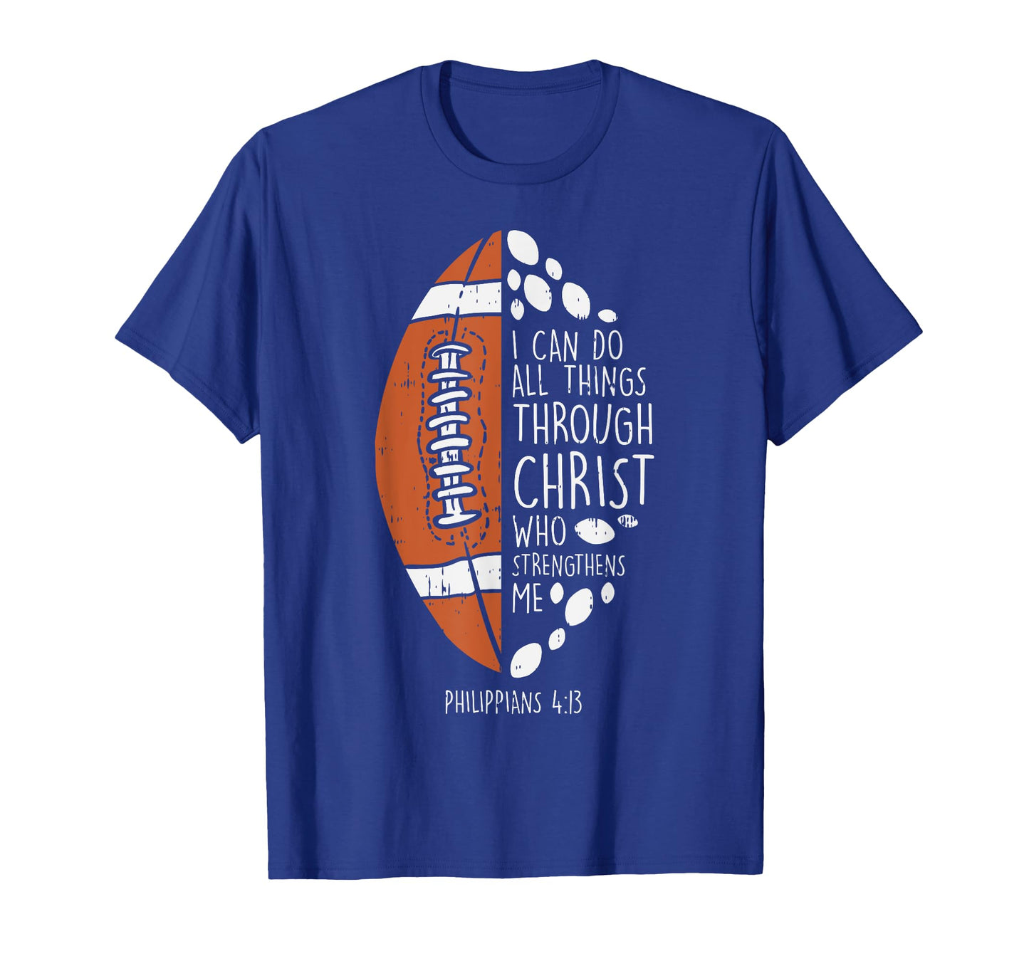 American Football i can do things Bible God Jesus Christian T-Shirt