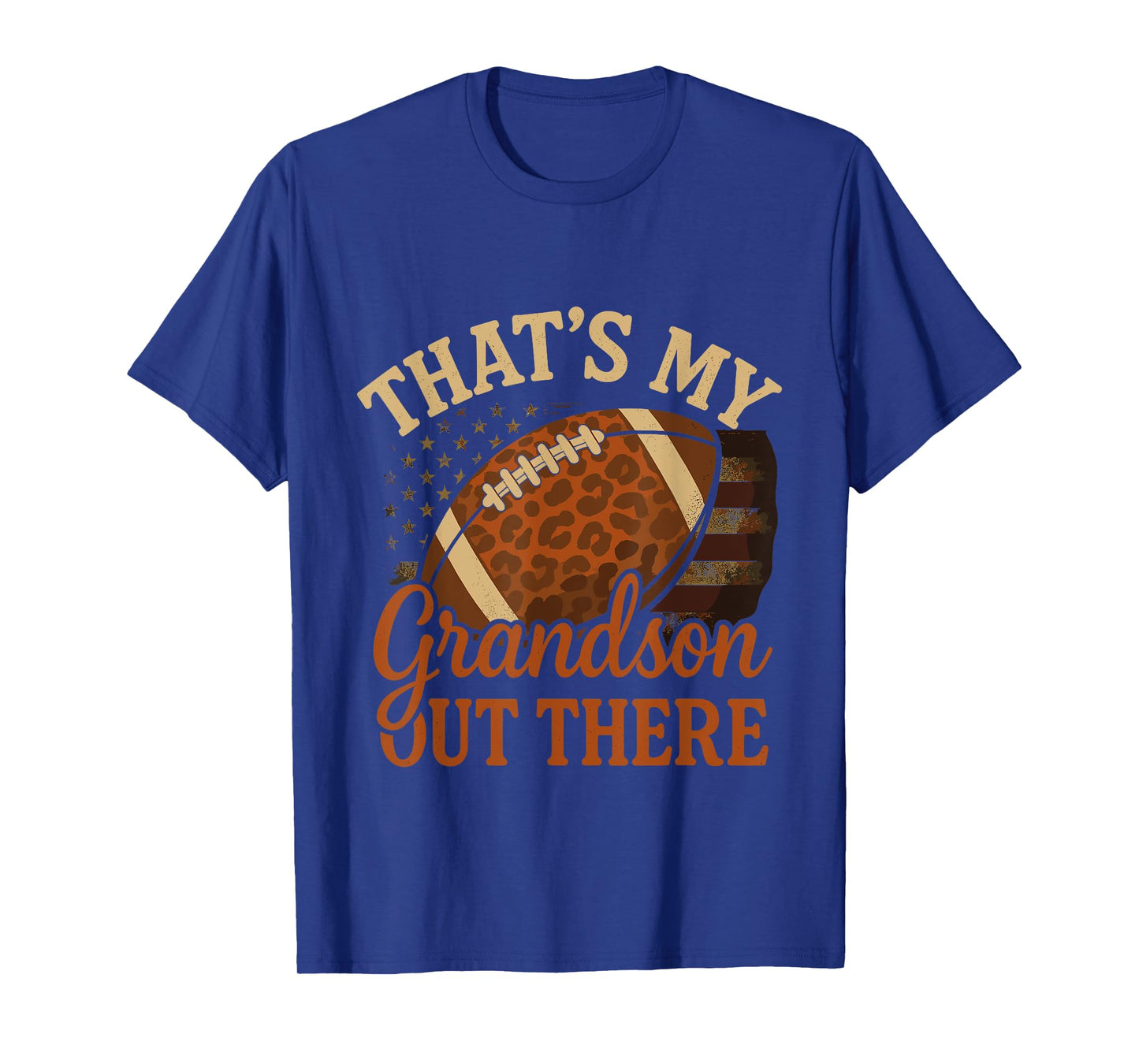 Vintage That's My Grandson Out There Women Football Grandma T-Shirt