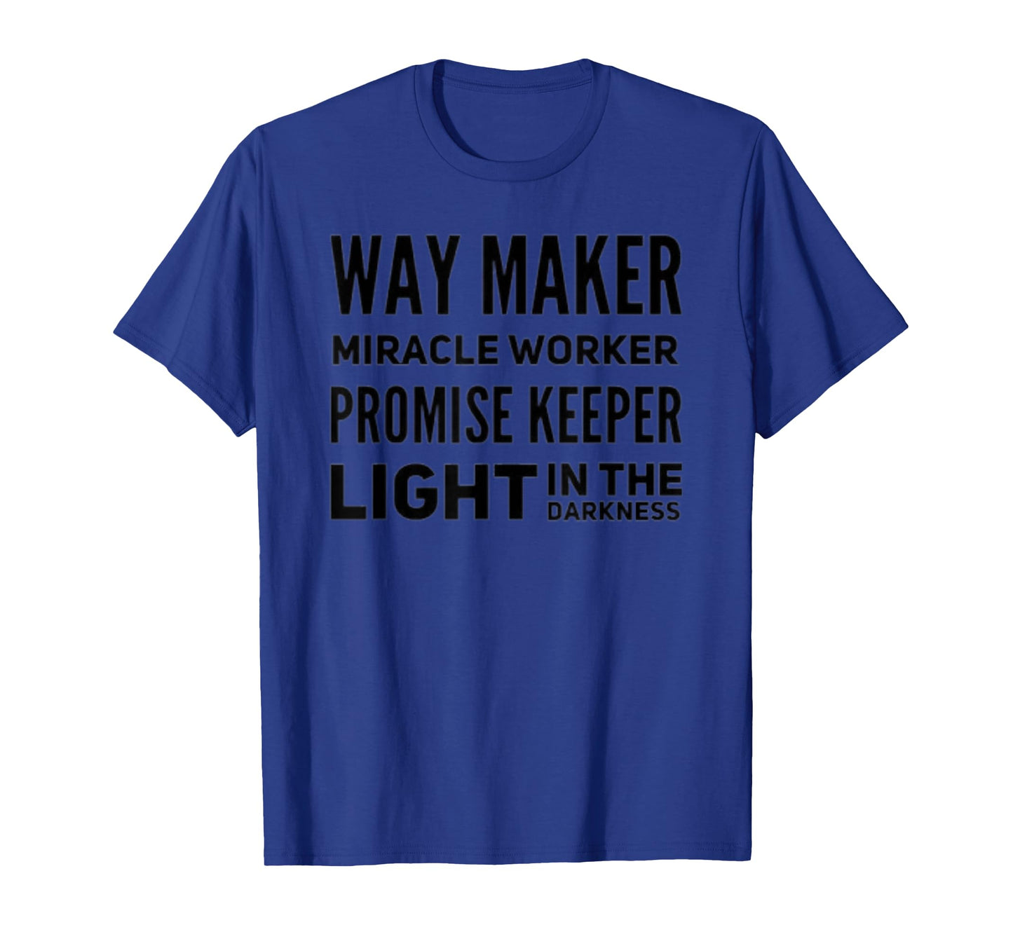 Way Maker Miracle Worker Christian Faith Design T-Shirt