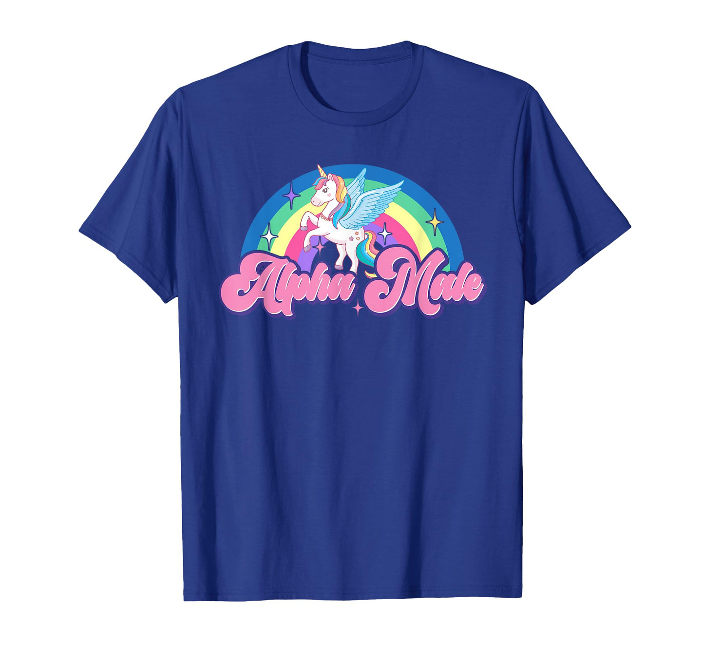 Alpha Male Unicorn Rainbow Ironic Gay Sarcastic LGBTQ Pride T-Shirt