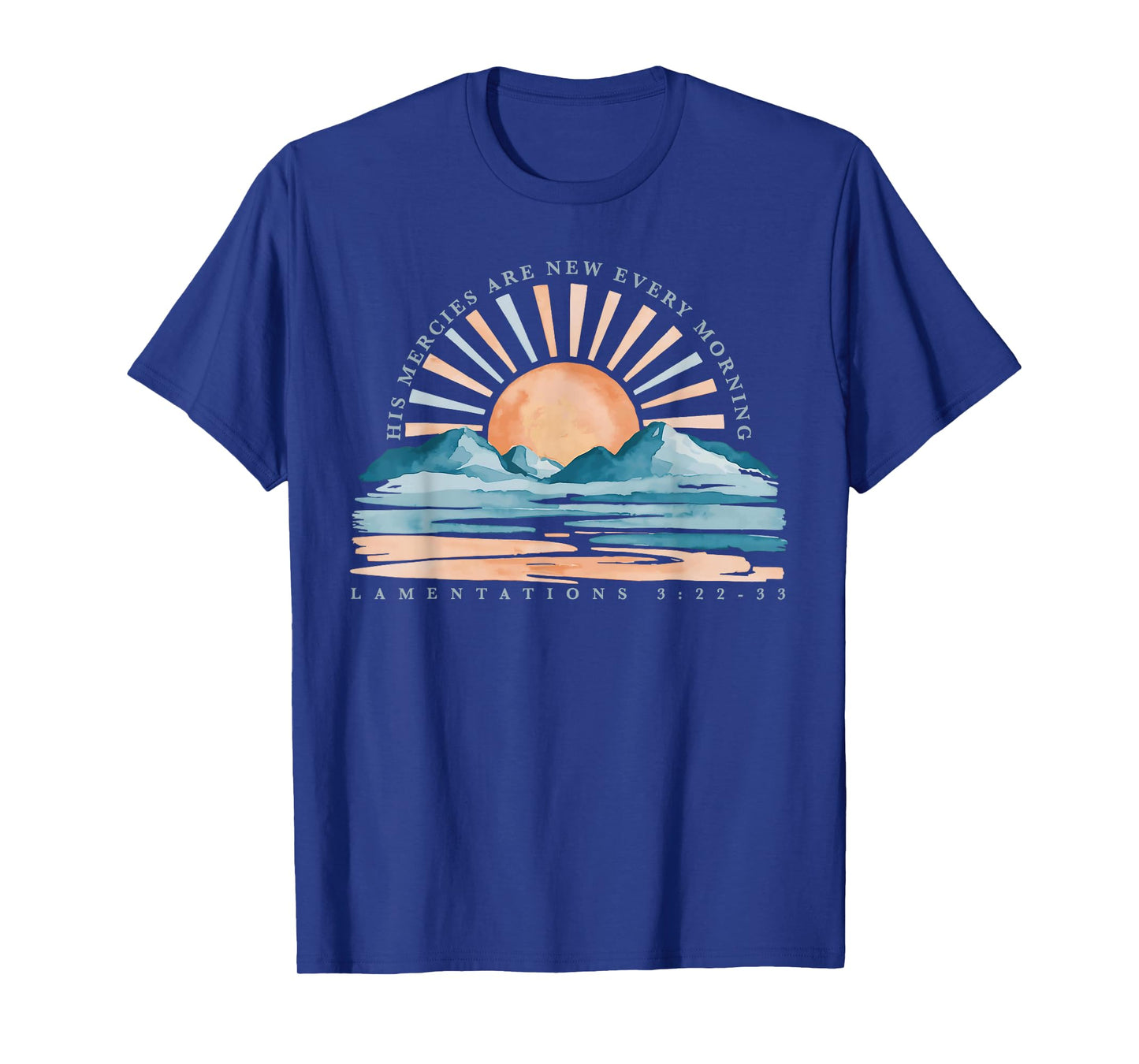 His Mercies are New Every Morning Christian Floral Jesus T-Shirt