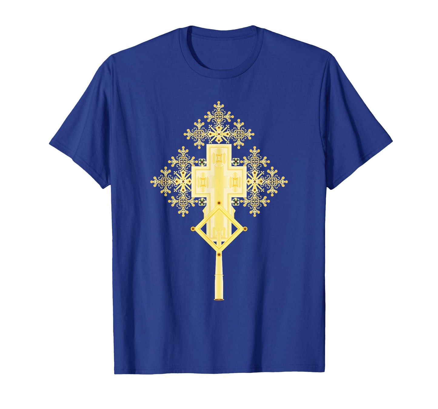 Ethiopian Christian Art Christ in Glory Ethiopian Cross T-Shirt