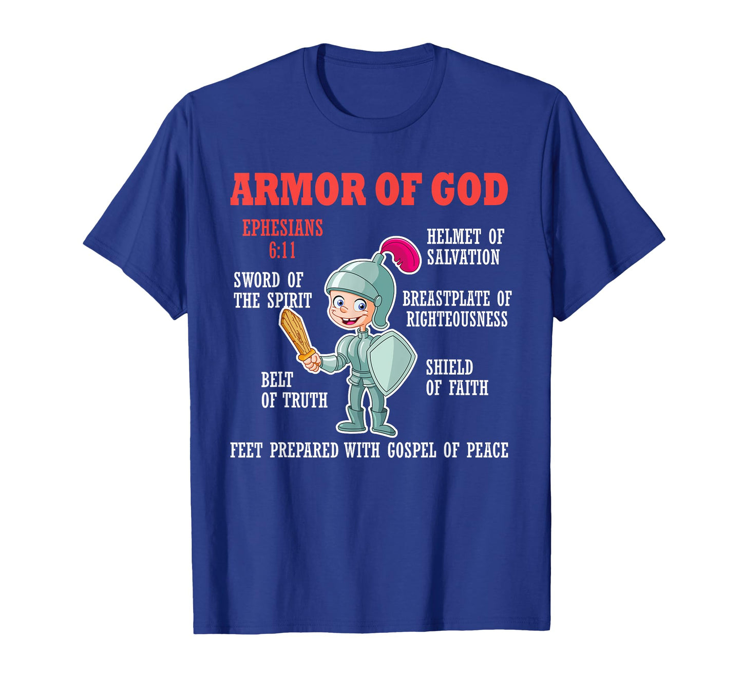 Put On The Full Armor Of God Bible Chapters For Kids T-Shirt