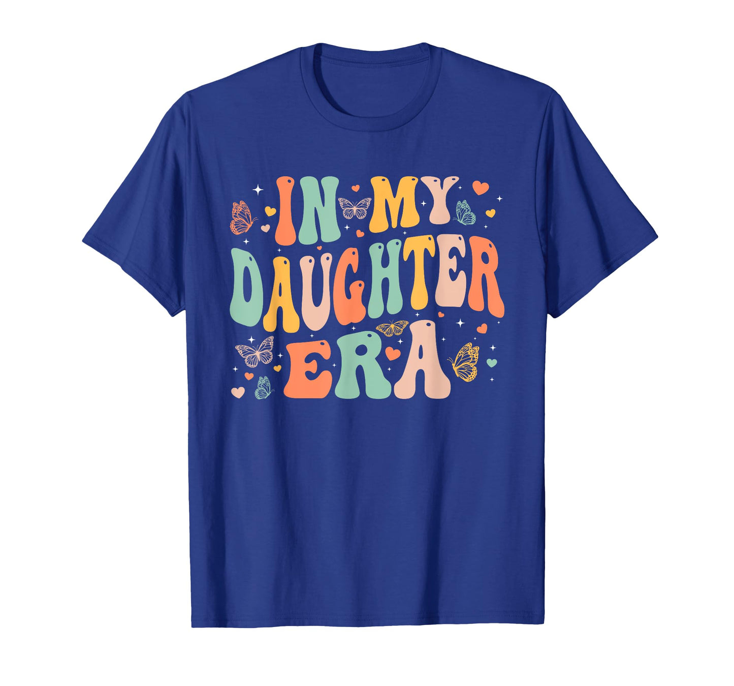 Retro Groovy In My Daughter Era Mother's Day Kids Girls T-Shirt