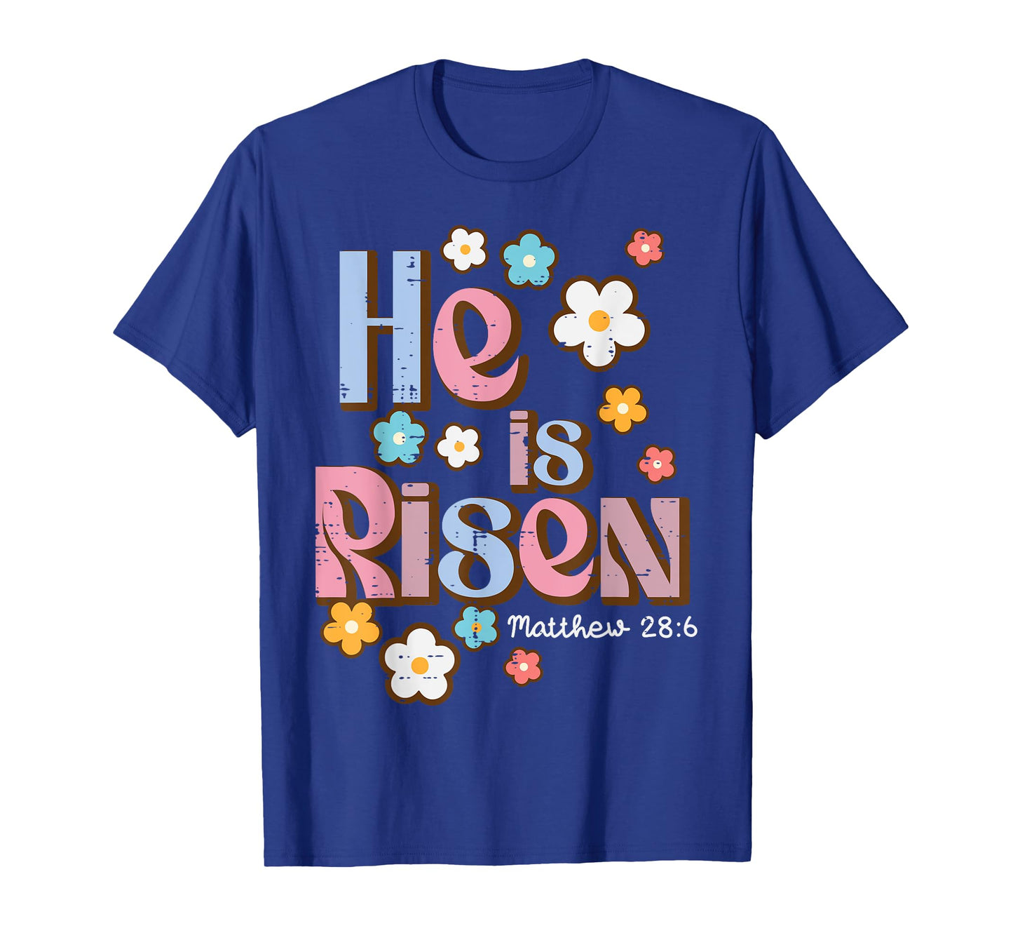 Easter Jesus He Is Risen Christian Faith Girls Kids Women T-Shirt