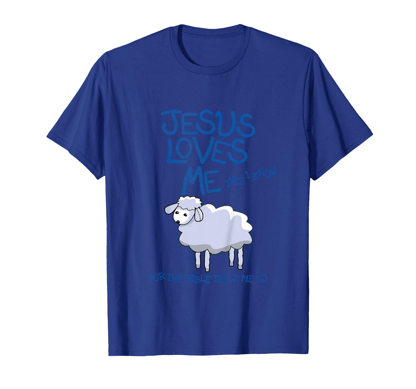 Kids Jesus Loves Me This I Know Lamb, Boys and Girls T-Shirt
