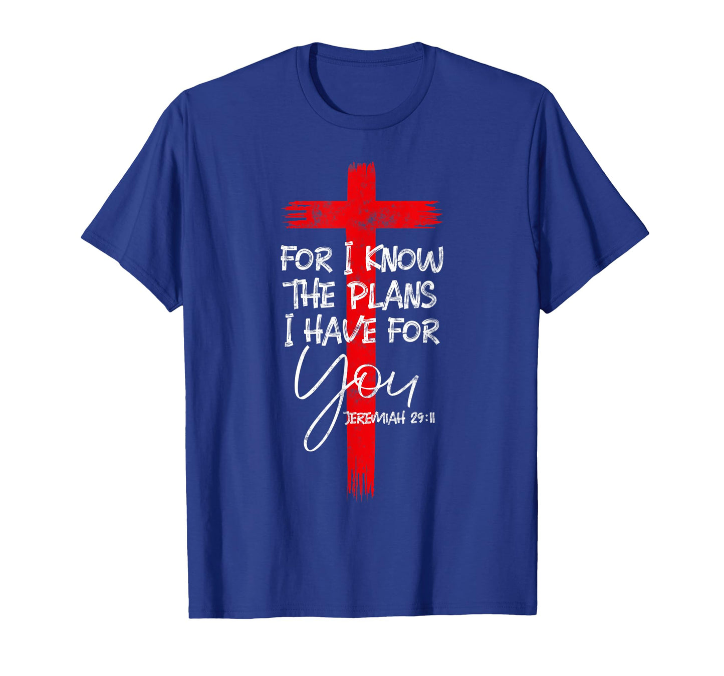 Jeremiah 29:11 Christian Religious Bible Verse Gifts Cross T-Shirt